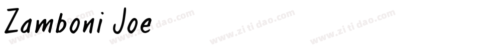 Zamboni Joe字体转换